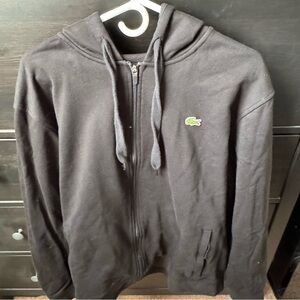 Mens 3xl Lacoste hooded sweatshirt zip up